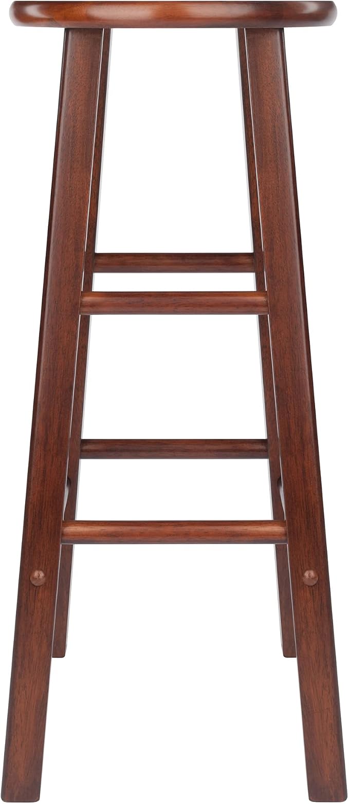 Winsome Element 2-Piece Counter Stool Set, Classic Backless Bar Chairs - Image 5