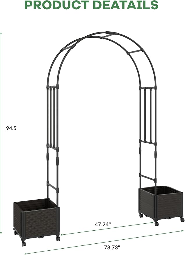 94.5 Inch Garden Arch Trellis - Image 2