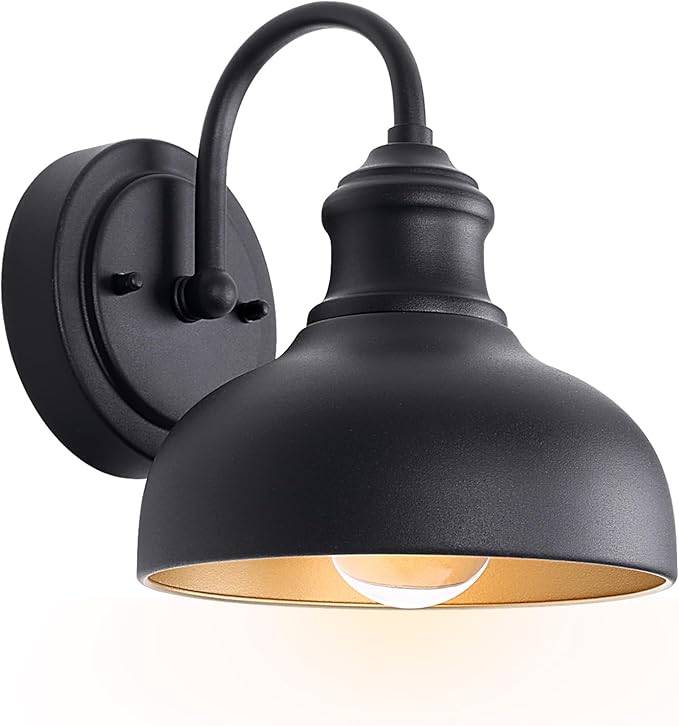 Black Outdoor Gooseneck Lighting by GOALPLUS
