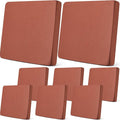 Newwiee 8Pcs Patio Cushion Covers Stretch Outdoor Cushion Cover Replacement by Newwiee