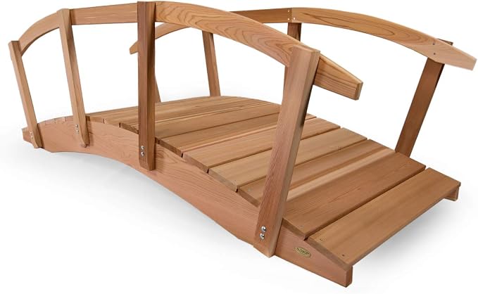 All Things Cedar FB96-R Garden Bridge - Image 3
