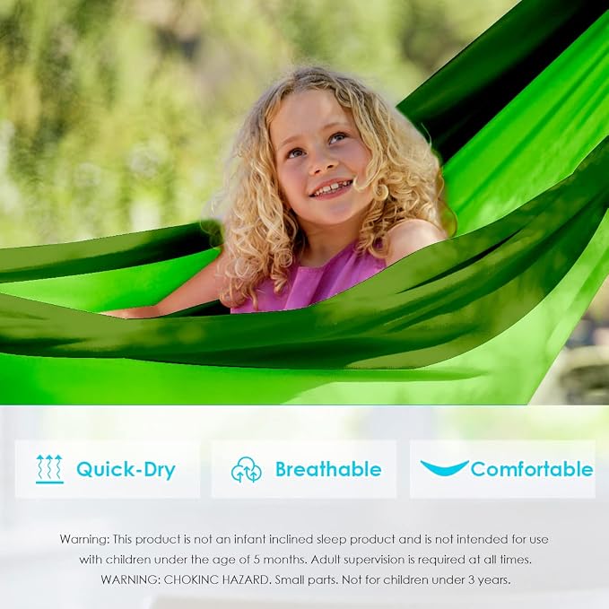 Grassman Kids Small Hammock for Camping Portable Hammock for Child Girls Boys - Image 4