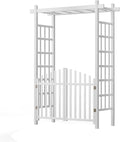 VINGLI Garden Arbor, Vinyl Wedding Arch by VINGLI