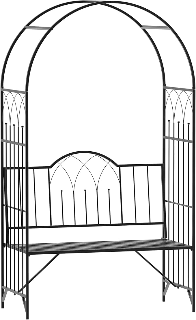 Outsunny Metal Trellis Arbor Arch by Outsunny