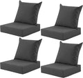 Outdoor Deep Seat Cushion Set, 24x24 Inch Water-Resistant & Fade-Resistant by MuaMelop