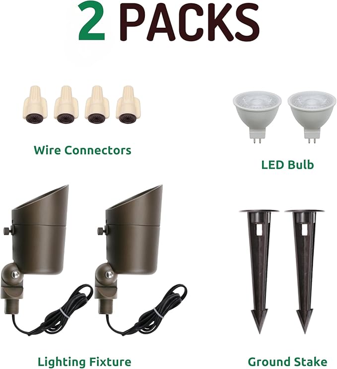 Lumina Lighting® 5W Landscape Lighting 12V Landscape Lights Low Voltage - Image 3