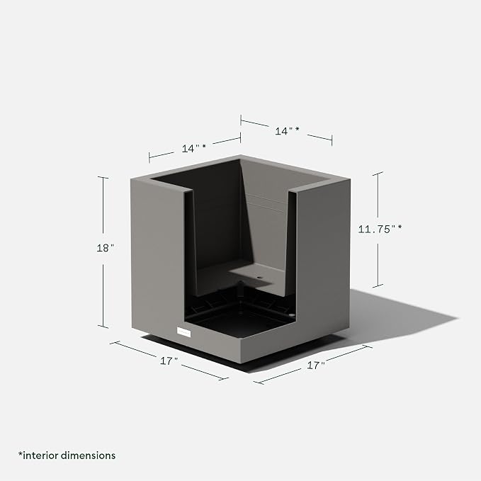 Veradek Block Series Cube Plastic Planter - Image 3