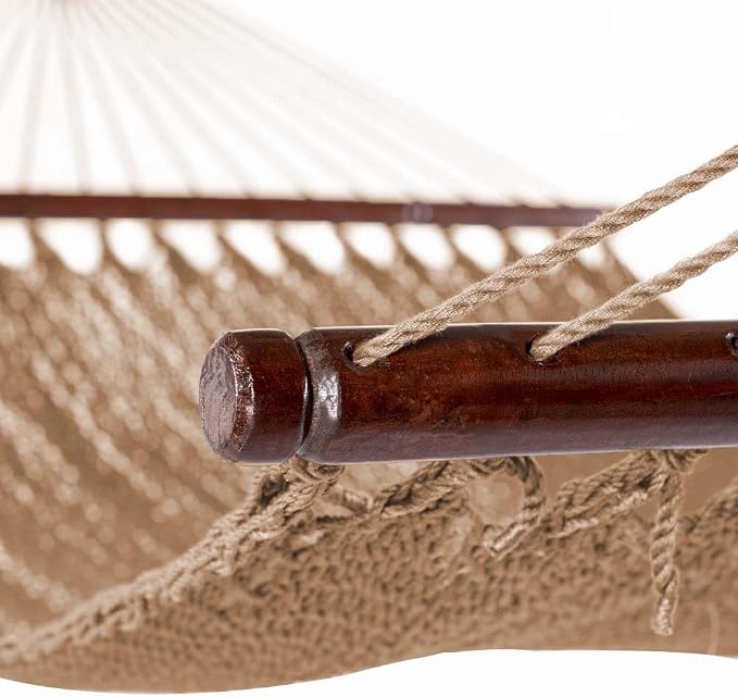 Lazy Daze Hammocks 10.5 FT Double 2 Person Caribbean Rope Hammock, Hand Woven - Image 7