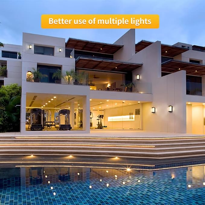 LANFU 3000K LED 18W Aluminum Rectangular Outdoor Wall Sconce Exterior Light - Image 6