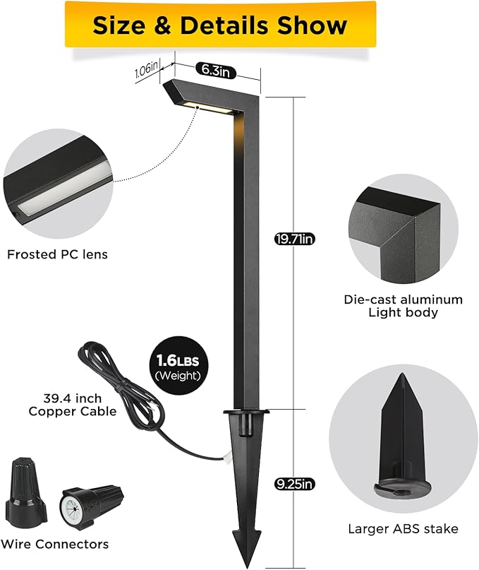 Gardencoin 3CCT LED Low Voltage Landscape Pathway Light, 12V Premium - Image 6