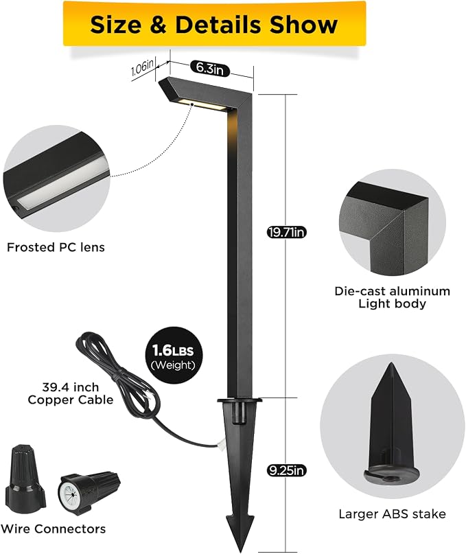 Gardencoin 3CCT LED Low Voltage Landscape Pathway Light, 12V Premium - Image 6