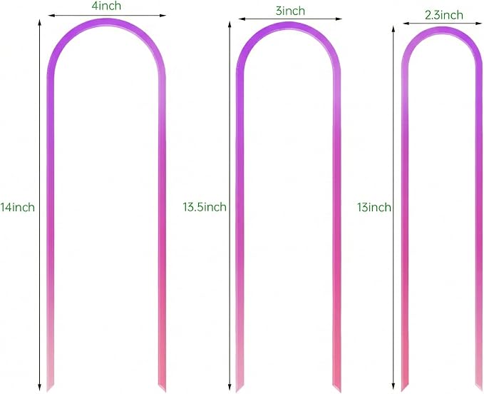 3 Pack Colorful Acrylic Plant Trellis - Image 7