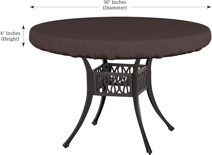 Covers & All Round Table Top Cover, 12 Oz Waterproof UV & Weather Resistant - Image 2