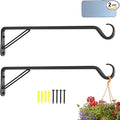 2 Pack Extra Long 19 Inch Heavy-Duty Rust-Resistant Solid Steel Plant Hangers by YELOKIE