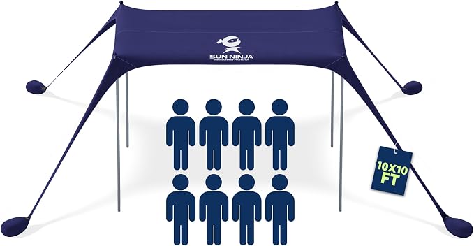 Sun Ninja Beach Tent Sun Shelter UPF50+ by SunNinja