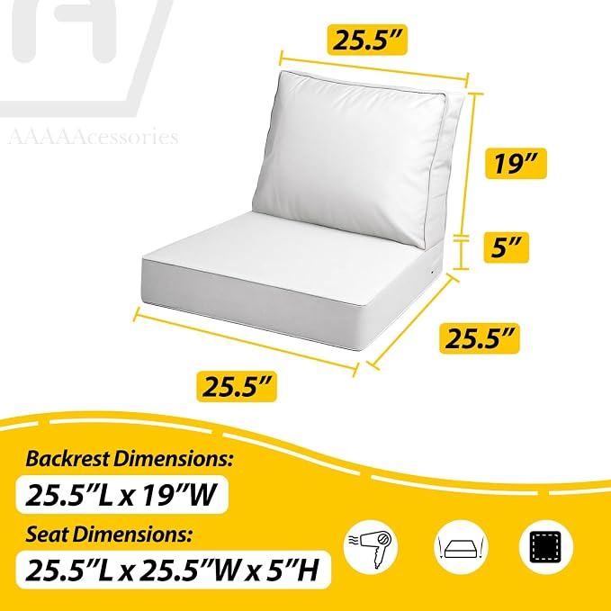 AAAAAcessories Outdoor Deep Seat Cushions - Image 5