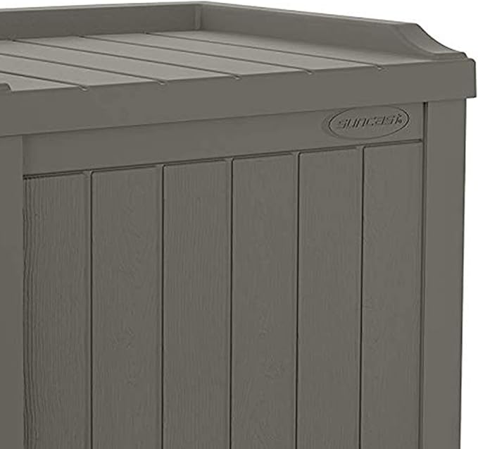 Suncast 22 Gallon Indoor or Outdoor Backyard Patio Small Storage Deck Box - Image 7