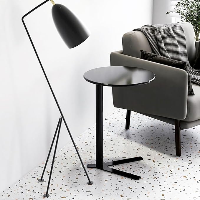 C Shaped Side Table End Coffee Tables, Unique Aesthetics Minimalist Accent - Image 6