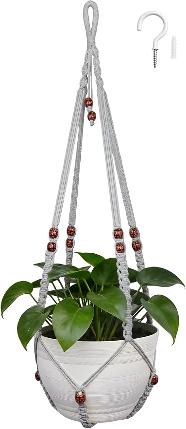 35 Inch Macrame Plant Hanger, Large by Unknown