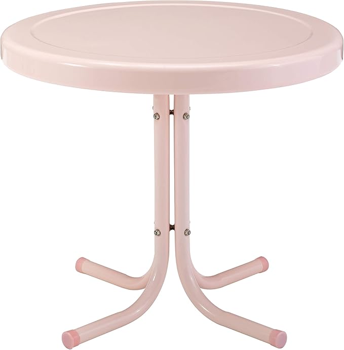 Crosley Furniture Griffith Weather Resistant Retro Metal Outdoor Side Table by CrosleyFurniture
