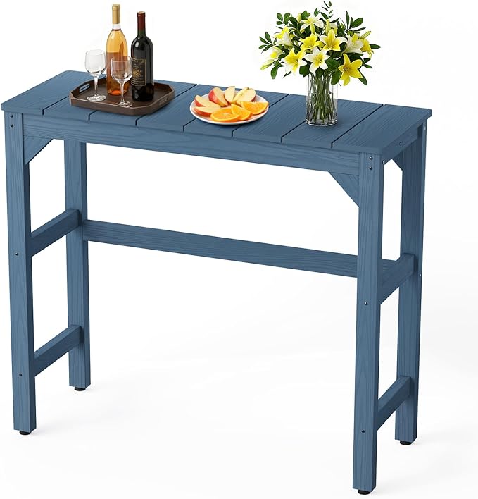 Stoog Patio Bar Table, All-Weather Outdoor Bar Height Table by Stoog