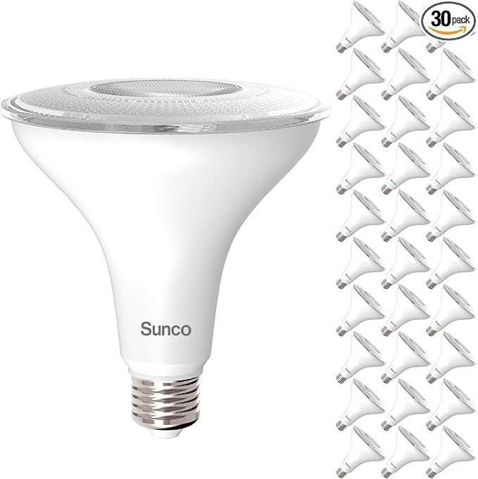 Sunco 30 Pack Outdoor LED Flood Home Patio Driveway Light, Waterproof PAR38 LED by SuncoLighting