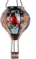 DREAMSOUL Cardinal Hot Air Balloon Solar Lantern, Metal Solar Lantern by DREAMSOUL