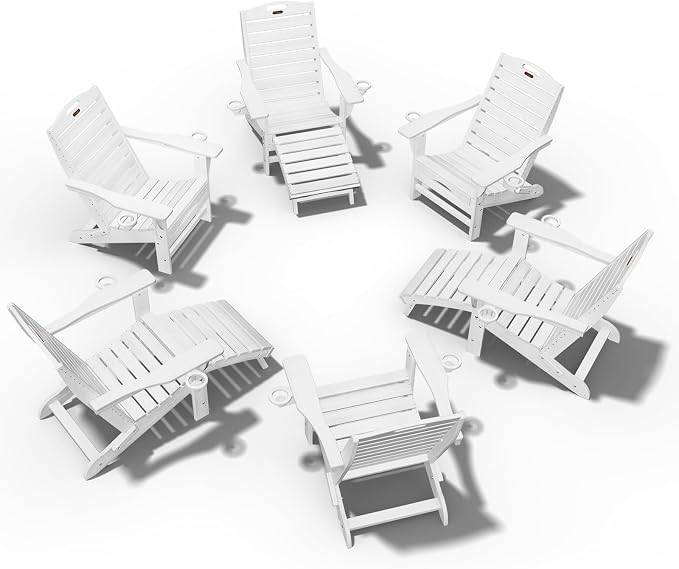 Ciokea Folding Adirondack Chair Set of 6 by CIOKEA