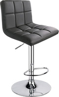 Leopard Bar Stools, Modern PU Leather Adjustable Swivel Bar Stool by LEOPARDPRODUCTS