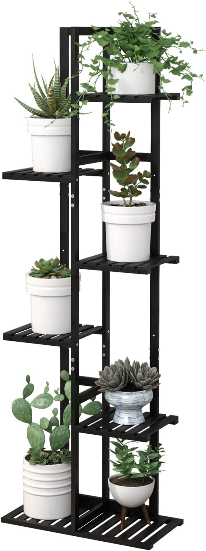 Laiensia Bamboo Plant Stand Rack 6 Tier, Indoor&Outdoor Planter Display Shelves by Laiensia