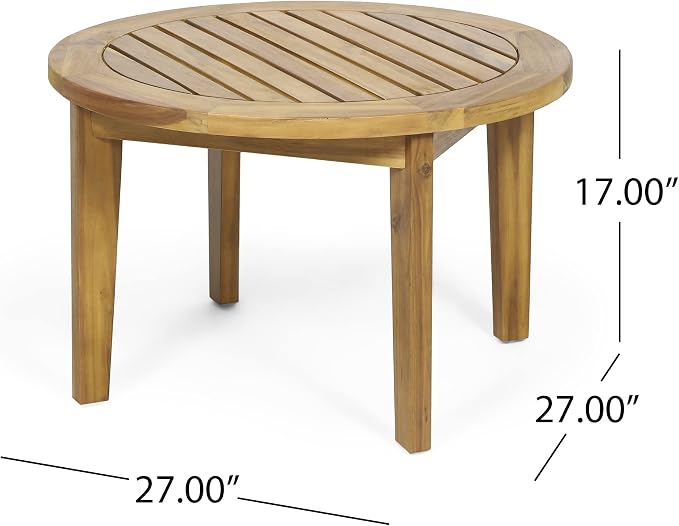 Solano Outdoor Circular Coffee Table - Image 2