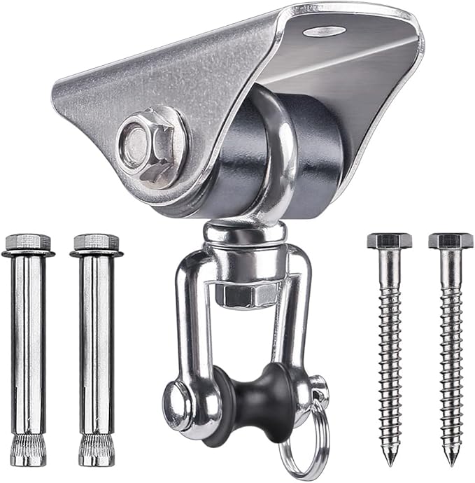 SELEWARE Anti-Squeaking Swing Hanger Stainless Steel Swing Set Hook Ceiling by SELEWARE