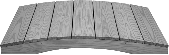 4 FT Grey Amish Made Pinewood Heavy Duty Garden Bridge by Unknown
