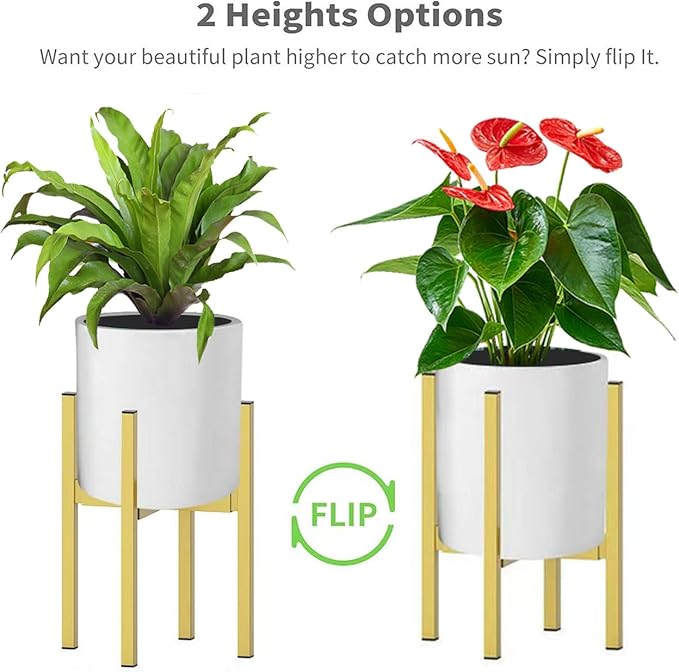Metal Plant Stand, Adjustable Size Fits 10 12 13 14 15 16 Inches Large Planter - Image 5