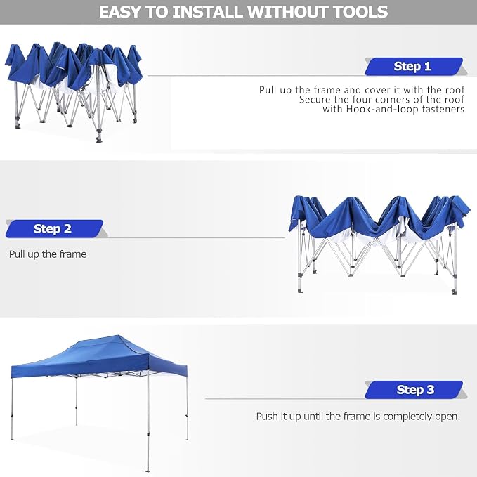 COBIZI 10x15 Pop Up Canopy - Image 5