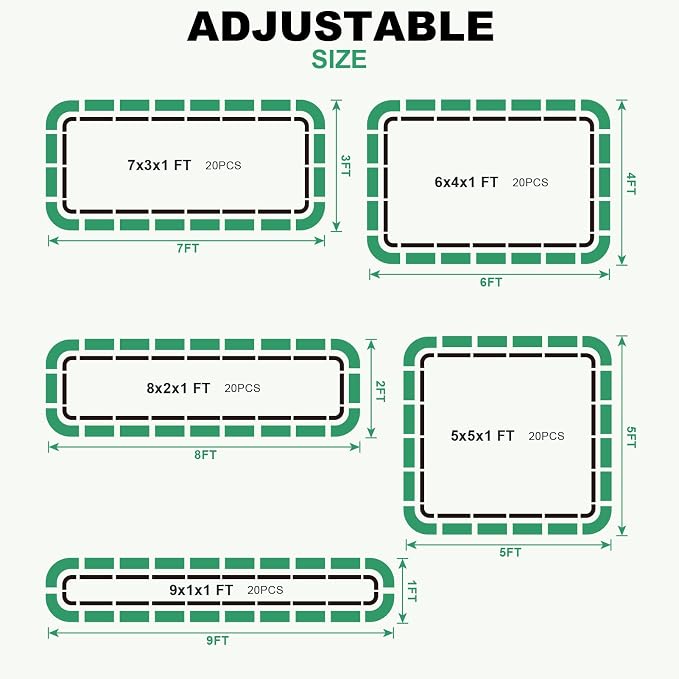 1MORE Raised Garden Bed -8X2X1 Galvanized Planter Box - Image 3