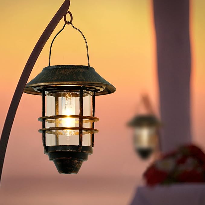 Solar Lantern Outdoor, Hanging Waterproof Solar Lights - Image 2