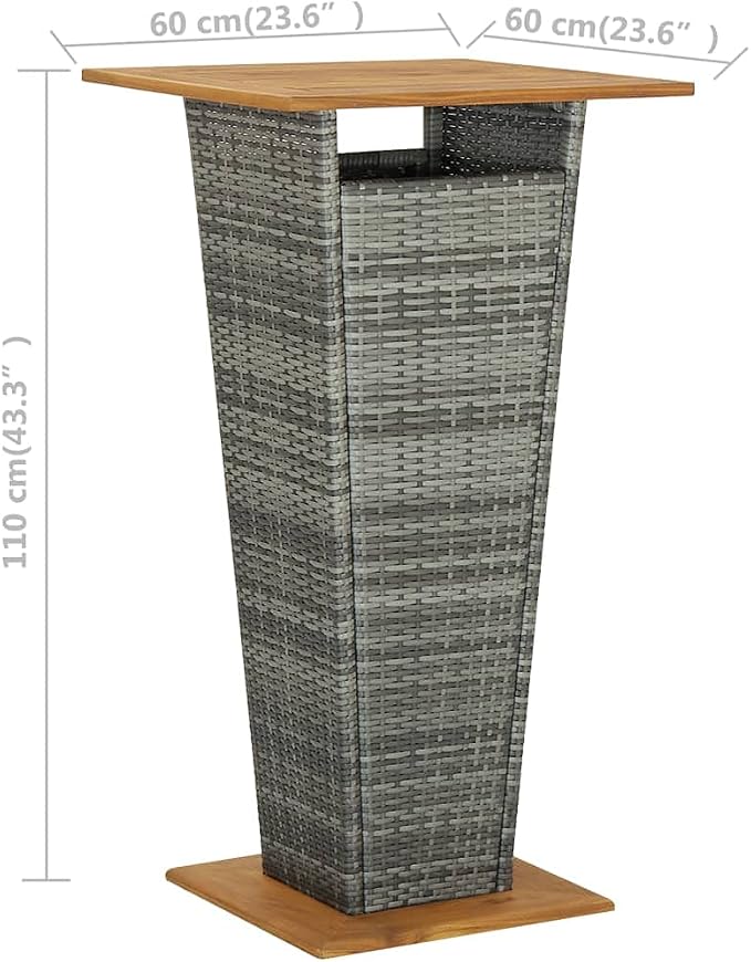 vidaXL 5-Piece Patio Bar Set - Image 3