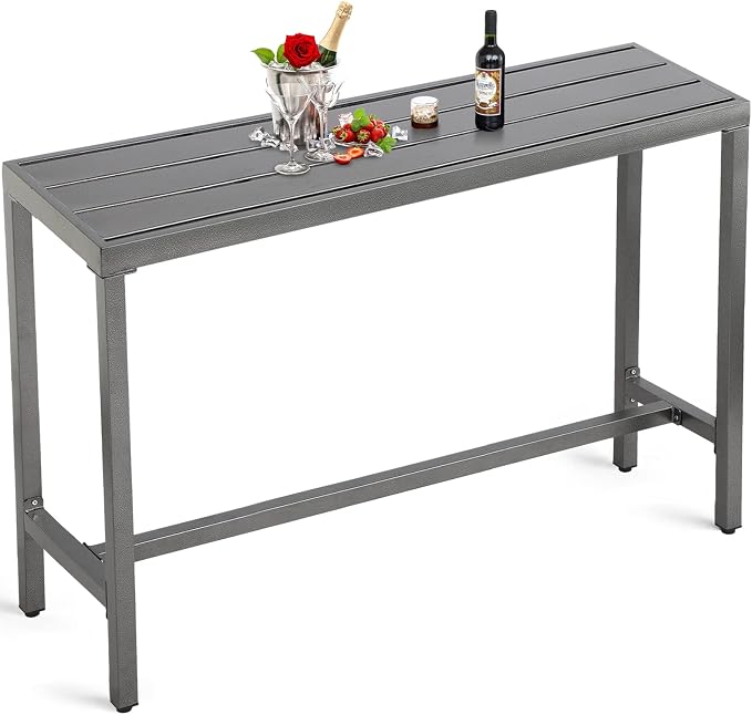 Outdoor Patio Counter Height Bar Table by Unknown