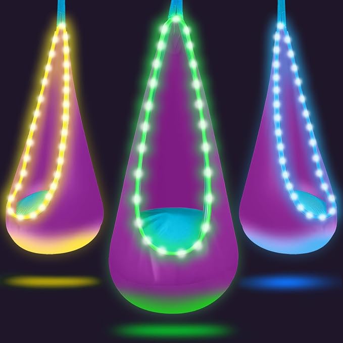 Light Up Swing Chair Hammock Chair Indoor Outdoor by TRAVELBAIC