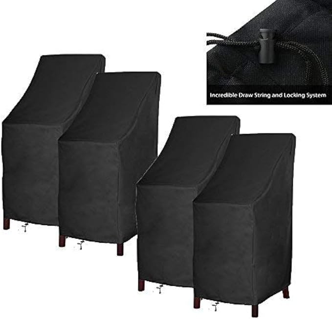 RosieLily Outdoor Chair Covers, High Back Patio Chair Covers Waterproof by RosieLily