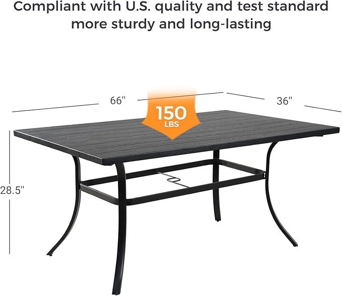 Grand patio 10-Piece Outdoor Dining Set, 8 Leather-Look Wicker Swivel Patio - Image 6