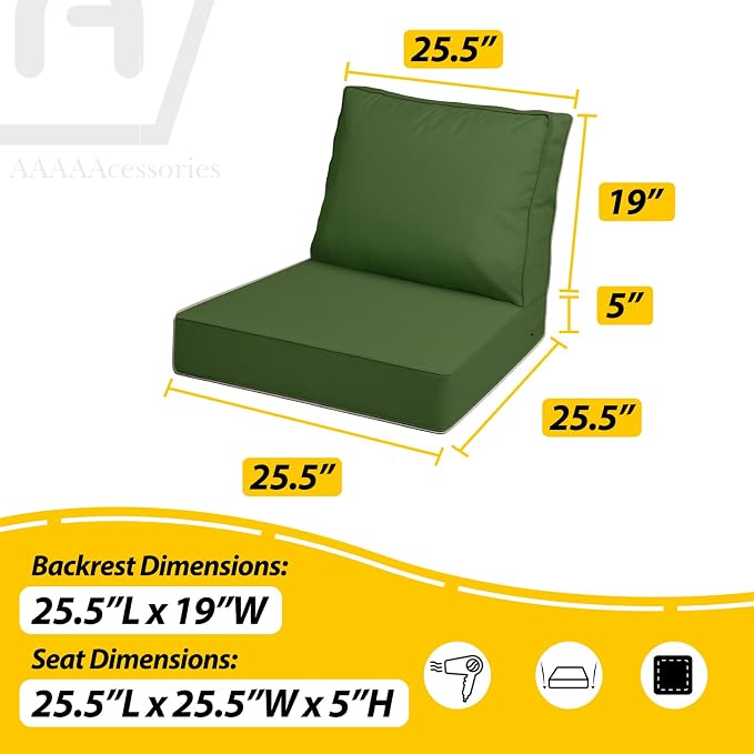 AAAAAcessories Outdoor Deep Seat Cushions - Image 5