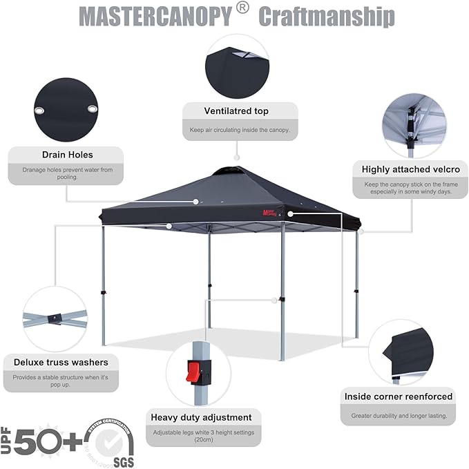 MASTERCANOPY Durable Pop-up Canopy Tent - Image 3