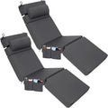 Wenqik 2 Pcs Outdoor Chaise Lounge Cushion by Wenqik