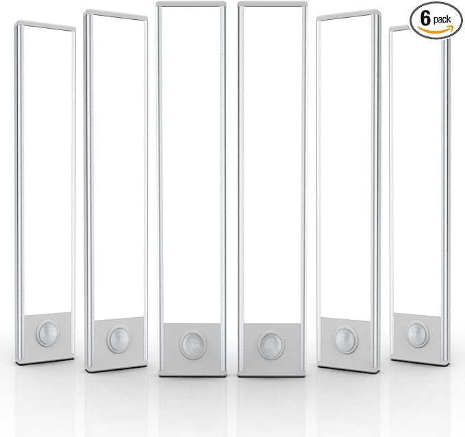 6 Pack Under Cabinet Lights Wireless, 32 LED Motion Sensor Light Indoor by AVEVA