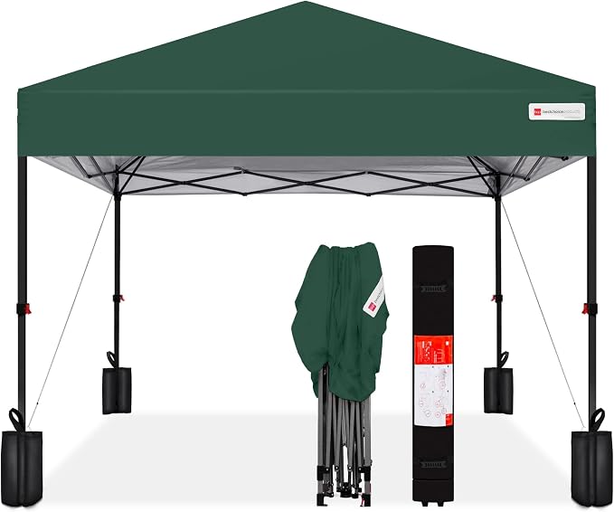 Best Choice Products 8x8ft Pop Up Canopy Tent, Outdoor Shade, 1 Person 1 Minute by BestChoiceProducts