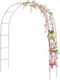 RUBFAC 94" Metal Wedding Arch Frame, Garden Arbors and Arches Party Archway by RUBFAC