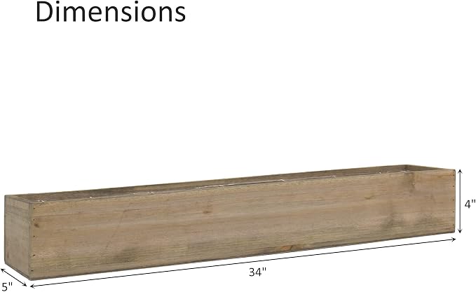 CYS EXCEL Rectangle Wood Planter Box - Image 2