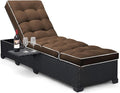 Outdoor Chaise Lounge Chair Cushion, Waterproof Non-Slip Patio Chaise Lounge by Tycdiose
